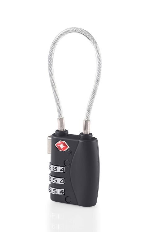 TRAVEL ESSENTIALS 3.DIAL CABLE LOCK TSA