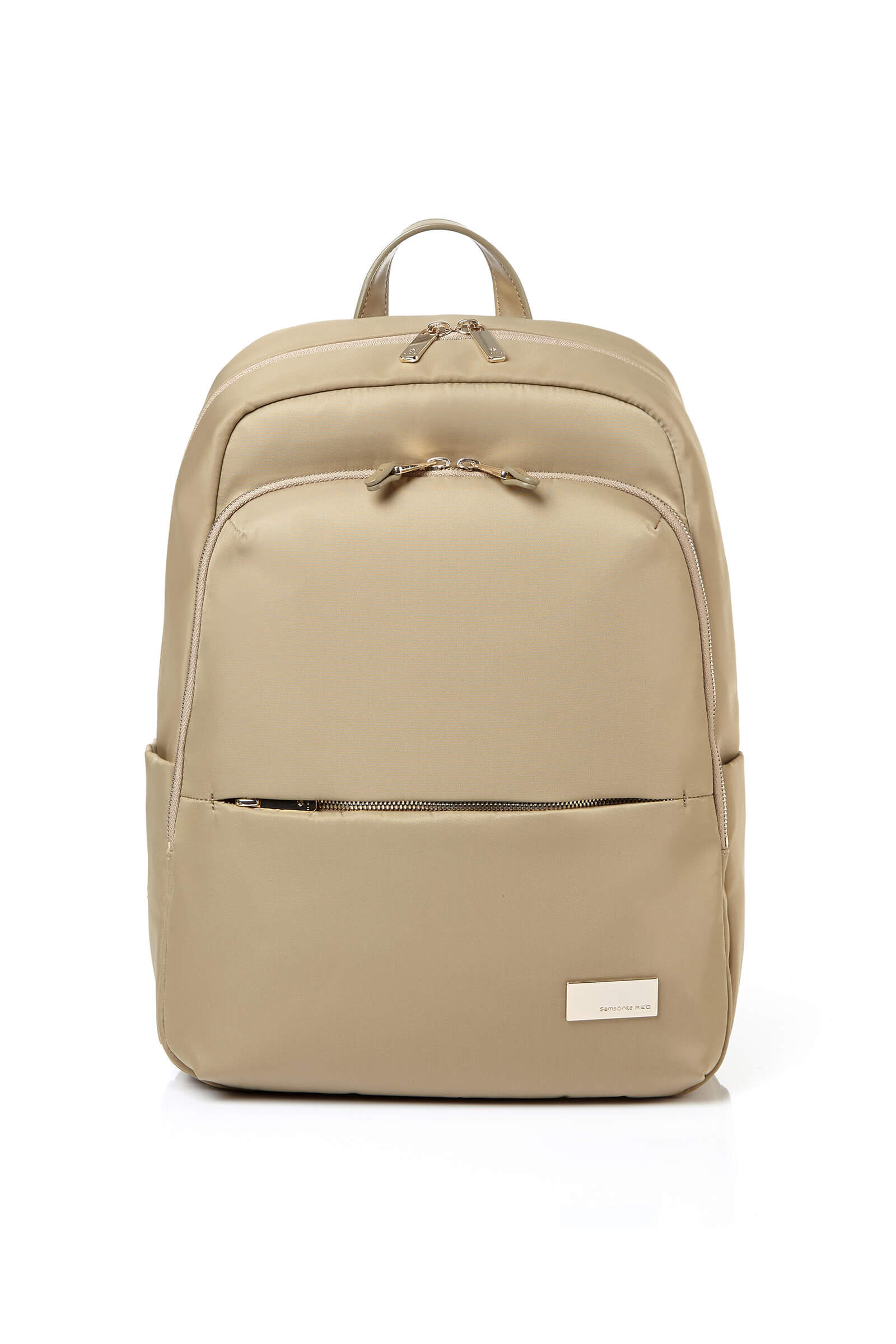 Samsonite red leather shop backpack