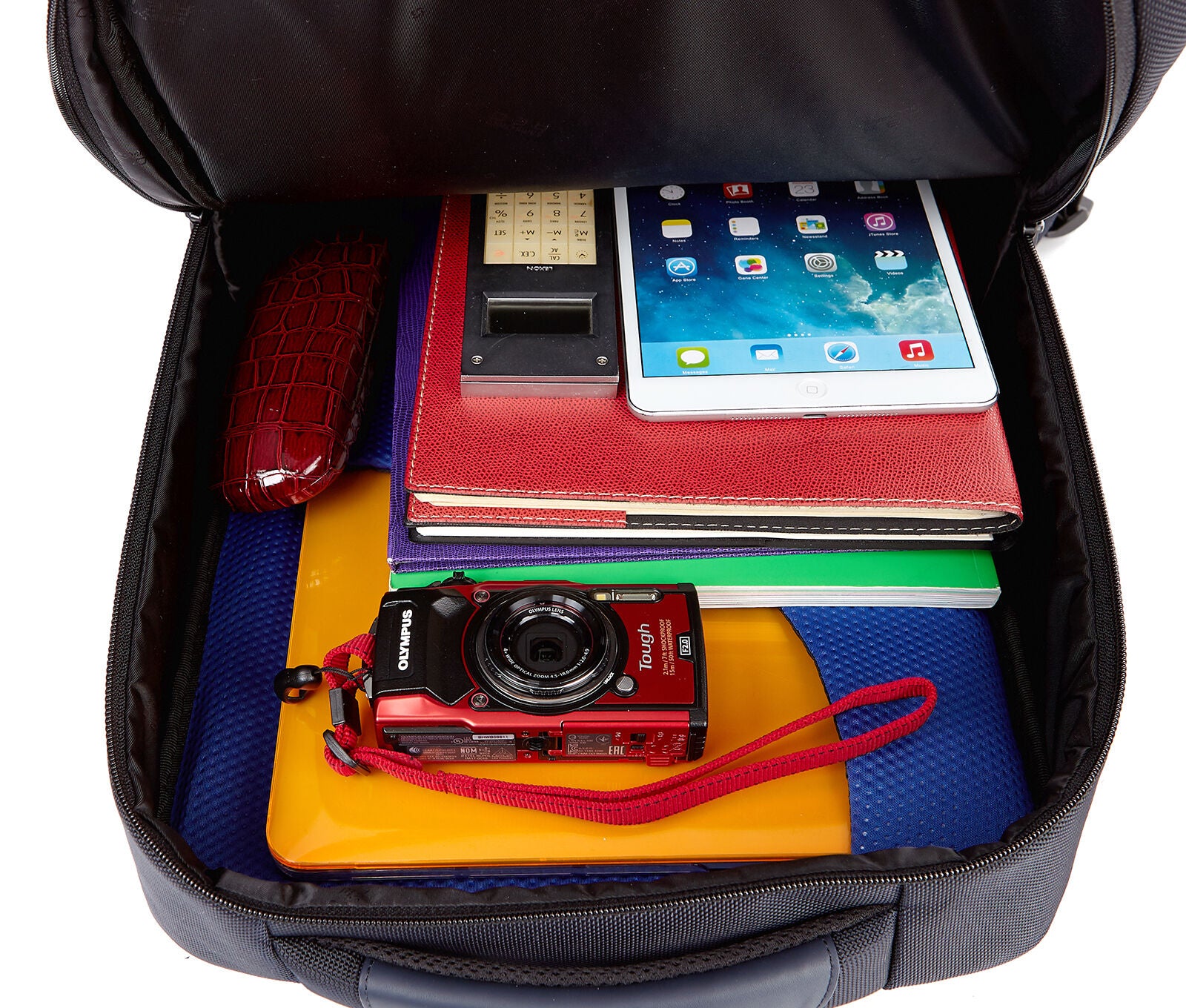 samsonite red kleve backpack